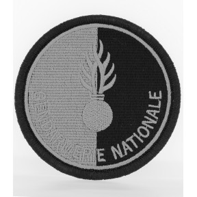 Ecusson Gendarmerie Nationale non agréé basse visibilité Noir - DMB Products