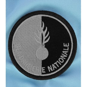 Ecusson Gendarmerie Nationale non agréé basse visibilité Noir - DMB Products