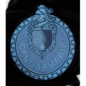 Ecusson sur velcro motard Gendarmerie basse visibilité Bleu - DMB Products