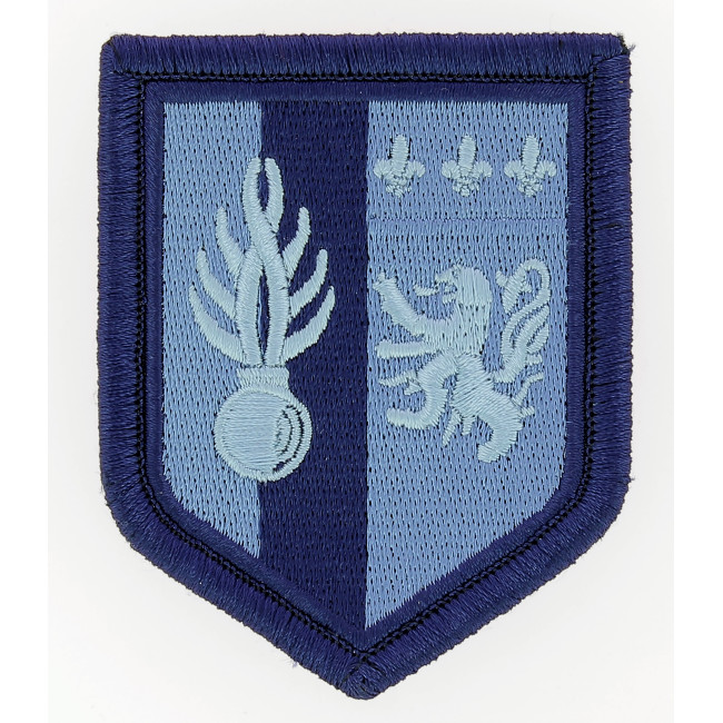 Badge 5e LGM Lage zicht. Blauw