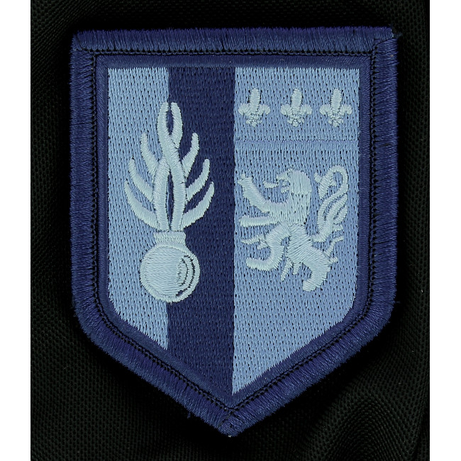 Badge 5e LGM Lage zicht. Blauw