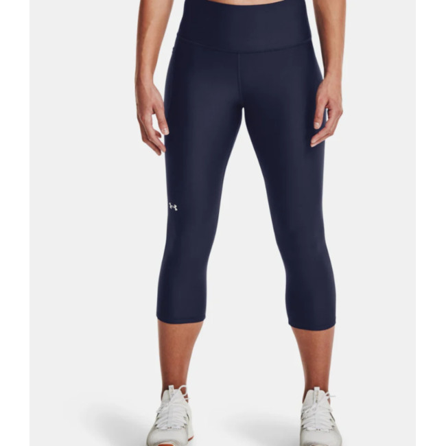 Legginsy 3/4 HeatGear® Armour z wysokim stanem dla kobiet - Granatowe - Under Armour
