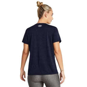 Under Armour UA Tech™ Twist V-Ausschnitt T-Shirt für Damen - Marineblau