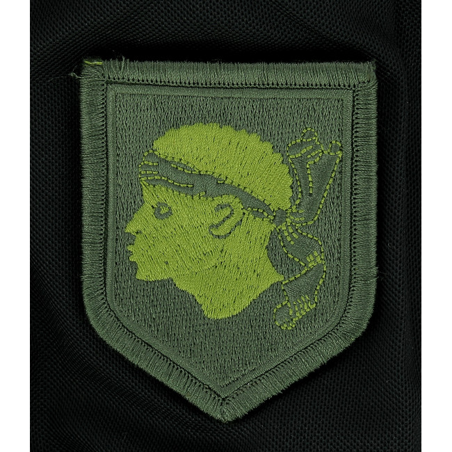 Embleem Gendarmerie Départementale lage zichtbaarheid groen Corsica