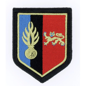 Embleem Gendarmerie Mobile verdedigingszone Bordeaux 2e LGM Geborduurd