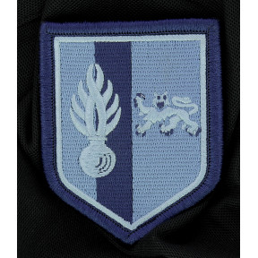 Écusson Gendarmerie Mobile zone de défense Bordeaux 2ème LGM basse visibilité bleu