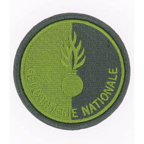 Ecusson Gendarmerie Nationale non agréé basse visibilité Vert - DMB Products