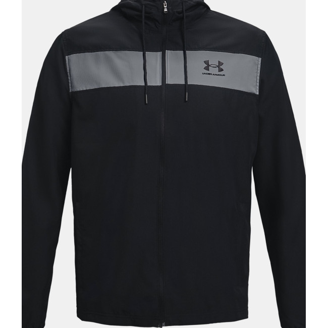 Kurtka wiatroszczelna UA Sportstyle dla mężczyzn - Czarna / Szara - Under Armour