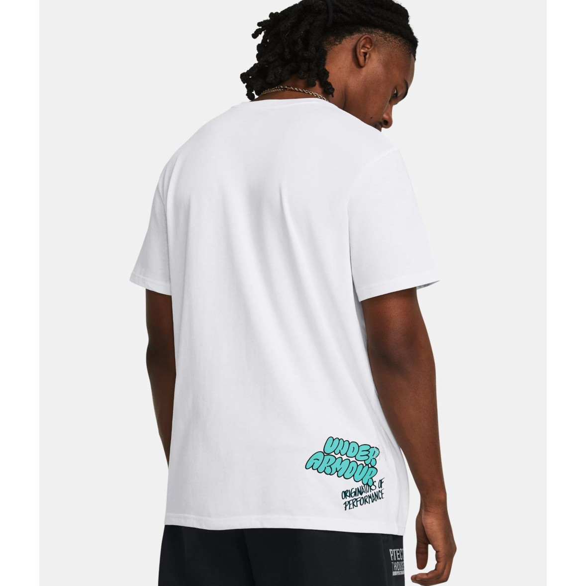 Tee-shirt De Training À Manches Courtes Homme Tech 2.0 Blanc et gris UNDER ARMOUR