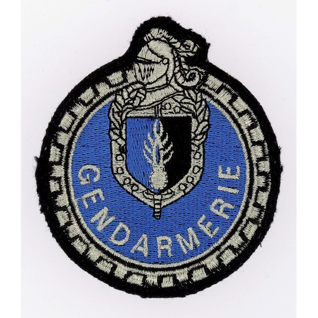 Haftowany Emblemat Jednostki Zmotoryzowanej Żandarmerii Departamentalnej