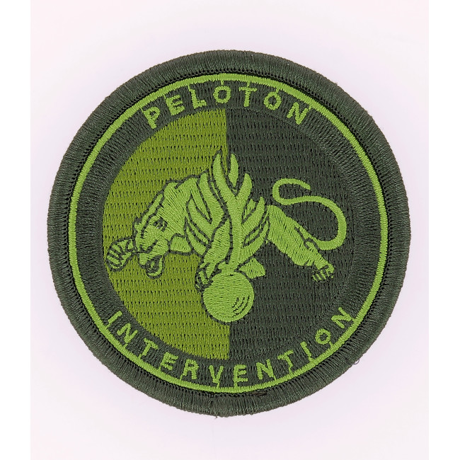 Emblemat Peloton Interwencji Żandarmerii Niska widoczność Zielony