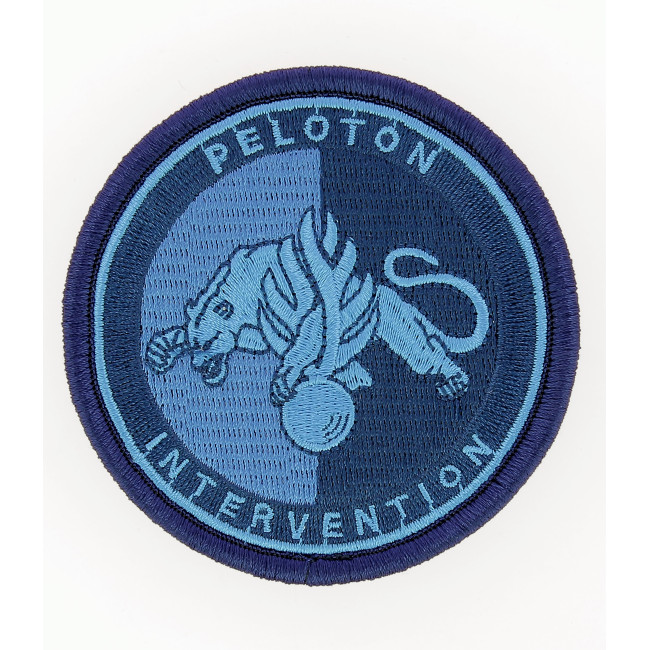 Emblemat Peloton Interwencji Żandarmerii Niska widoczn. Niebieski