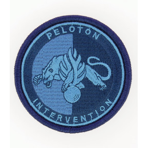 Écusson Peloton Intervention Gendarmerie Basse visi. Bleu