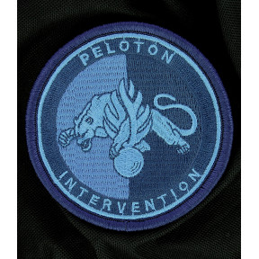 Écusson Peloton Intervention Gendarmerie Basse visi. Bleu