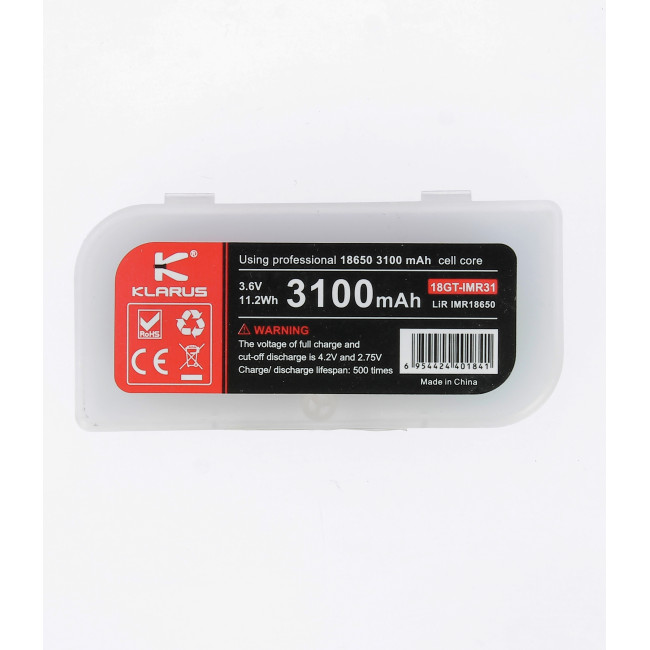 Batterie rechargeable pour lampe 360X3/XT11GT/XT11X/XT2CR PRO ROUGE - KLARUS