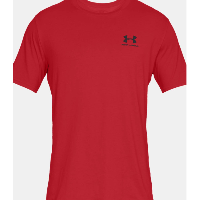 T-shirt z krótkimi rękawami UA Sportstyle Left Chest dla mężczyzn - Czerwony - Under Armour
