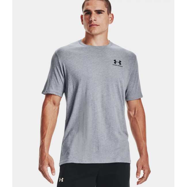 T-shirt à manches courtes UA Sportstyle Left Chest pour homme - Gris Acier - Under Armour