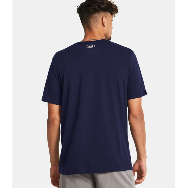 T-shirt à manches courtes UA Sportstyle Left Chest pour homme - Bleu Marine - Under Armour