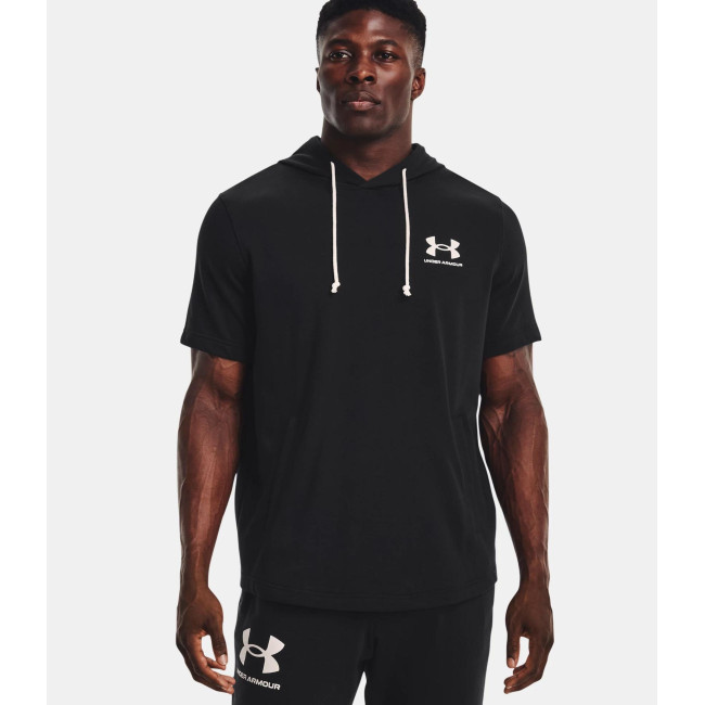UA Rival Terry LC Hoodie met korte mouwen - Zwart - Under Armour
