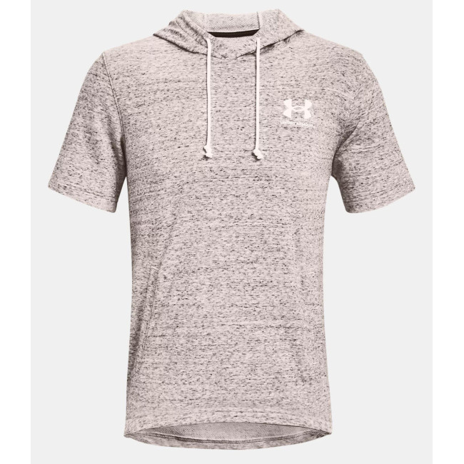 Hoodie met korte mouwen UA Rival Terry LC - Onyx Wit - Under Armour