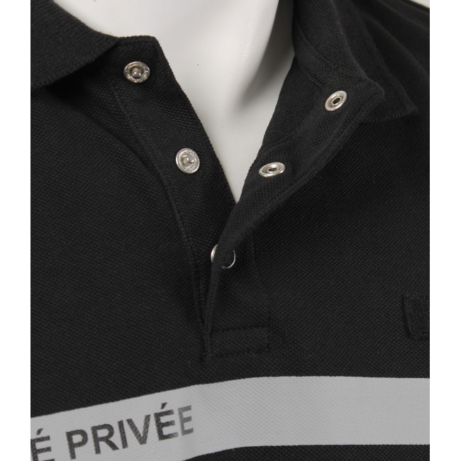 Polo manches courtes Safetek Sécurité privée noir - GK
