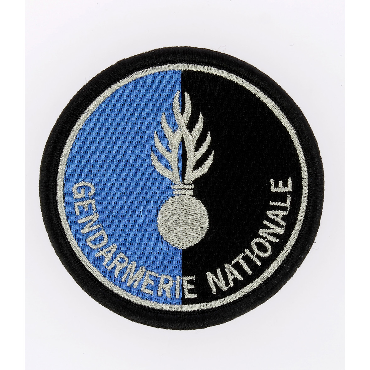 Porte-écusson Rond Avec Double Scratch - 8 Cm De Diamètre, Emplacement Stylo - Pour Gendarmerie, Police, Pompiers