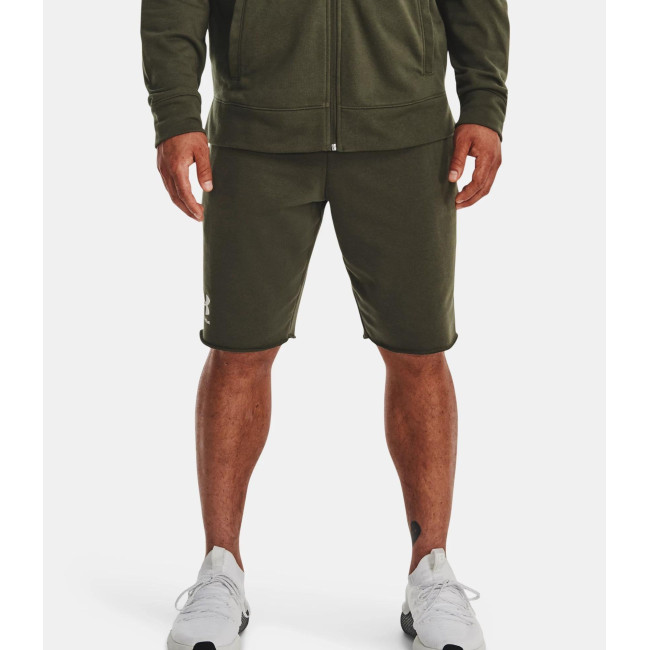 Short UA Rival Terry pour homme - Vert Olive - Under Armour