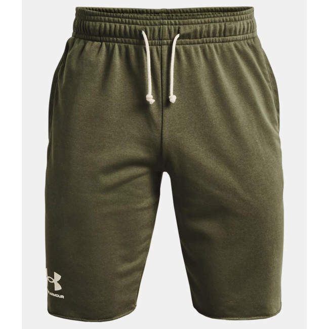 UA Rival Terry Shorts für Herren - Olivgrün - Under Armour