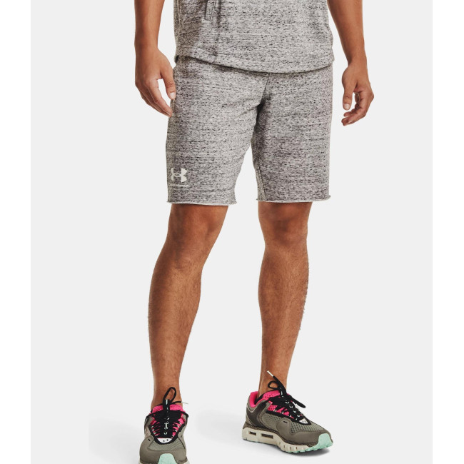 Short UA Rival Terry pour homme - Blanc Onyx - Under Armour