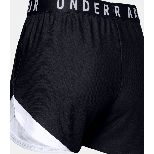 UA Play Up 3.0 Shorts für Damen - Schwarz / Weiß - Under Armour