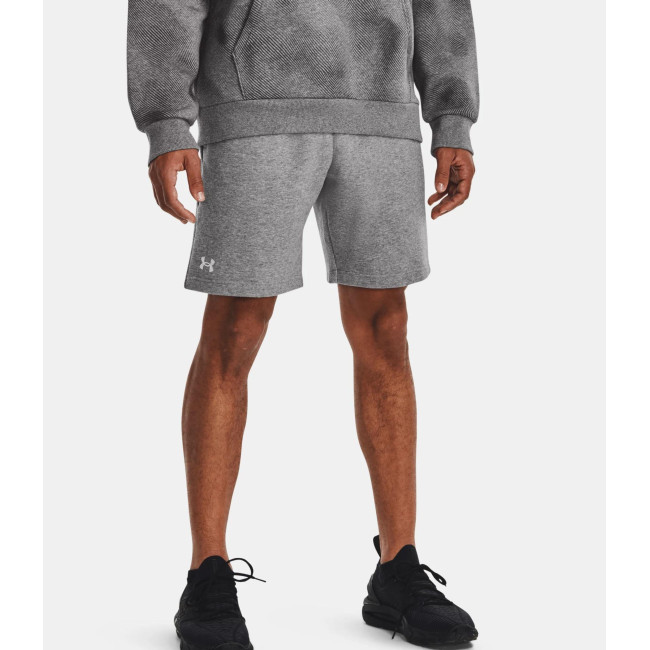 Spodenki polarowe męskie UA Rival - Szary Melanż / Biały - Under Armour