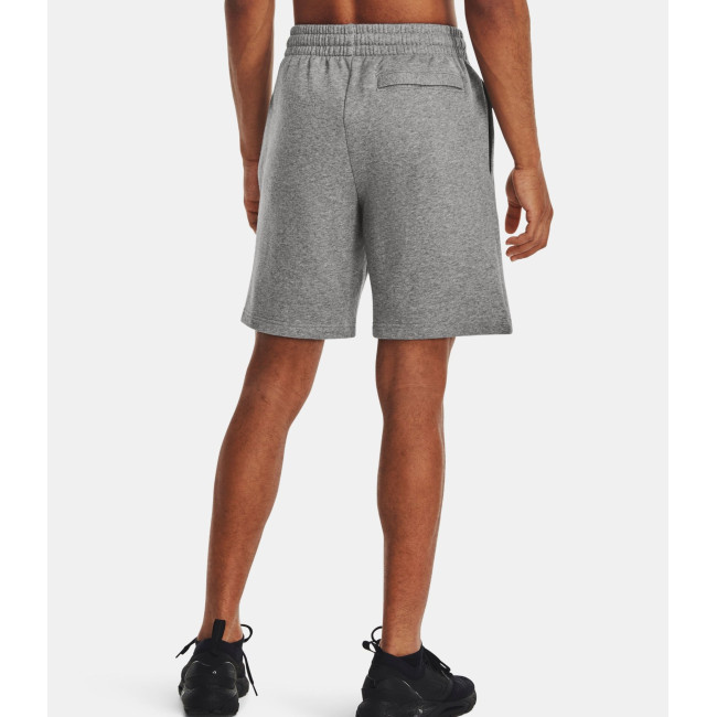 UA Rival Herren Fleece-Shorts - Grau meliert / Weiß - Under Armour