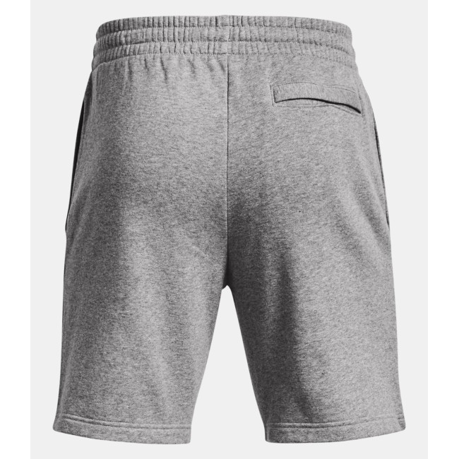 Fleece short heren UA Rival - Grijs Gemêleerd / Wit - Under Armour