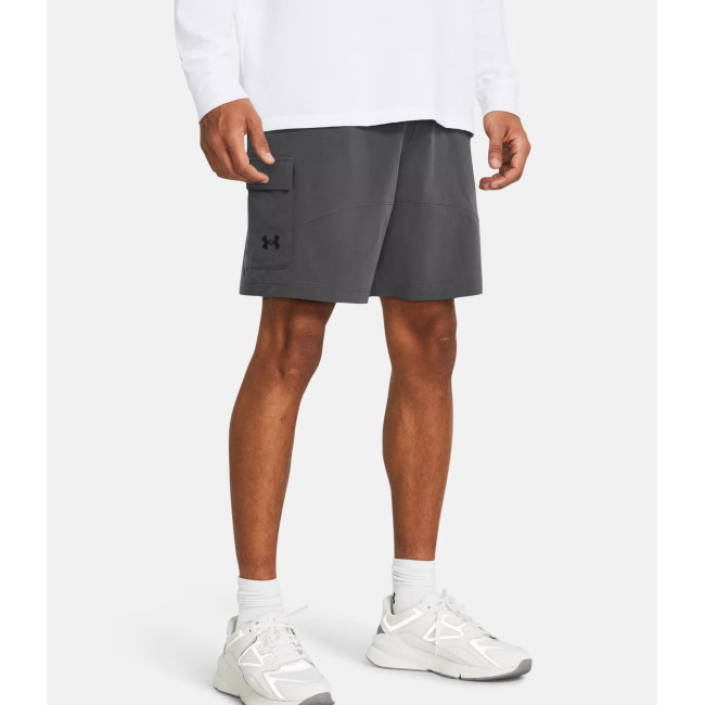 Short homme UA Stretch Woven Cargo - Gris Pierre - Under Armour