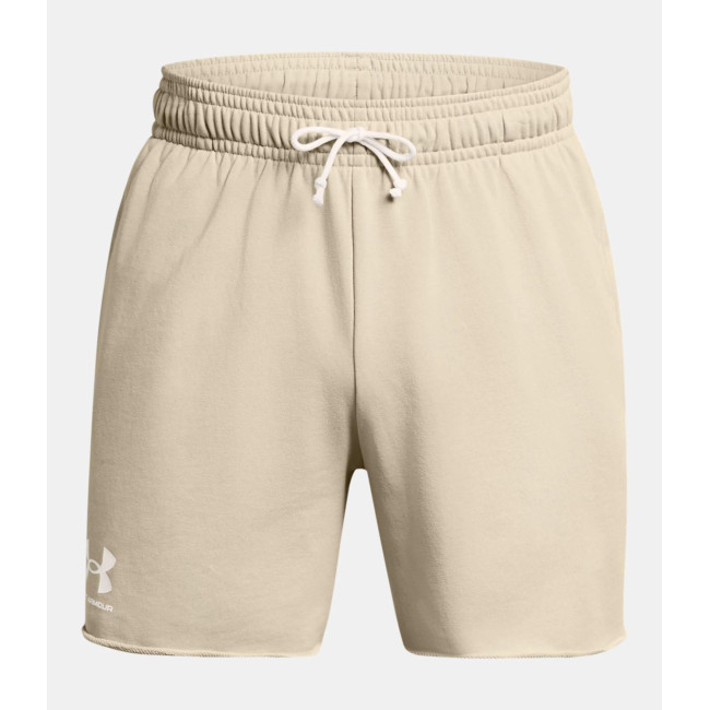 Short homme UA Rival Terry 6' - Khaki - Under Armour
