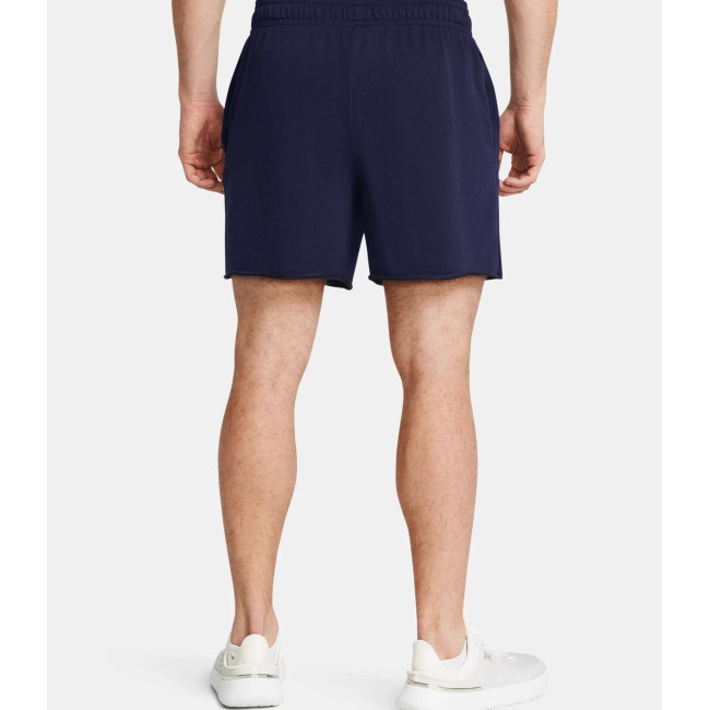 Short homme UA Rival Terry 6' - Bleu Marine - Under Armour