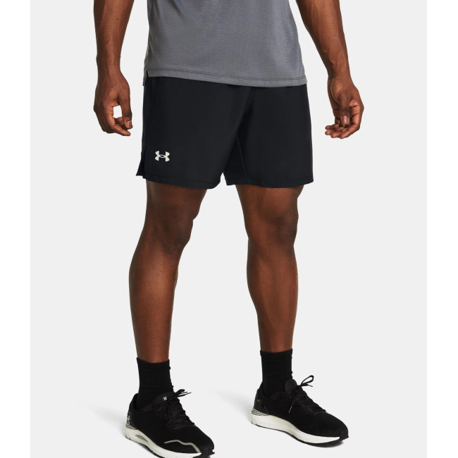 Heren short UA Launch Unlined 7' - Zwart - Under Armour