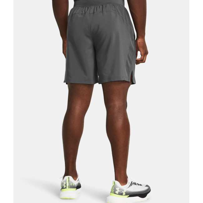 Heren short UA Launch Unlined 7' - Grijs Steen - Under Armour