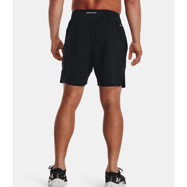 Heren Short UA Launch Elite 2 in 1 7' - Zwart - Under Armour
