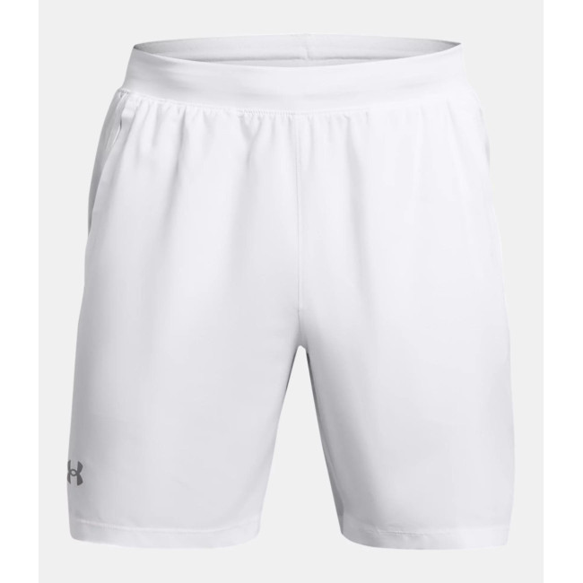 Heren Short UA Launch 7' - Wit - Under Armour