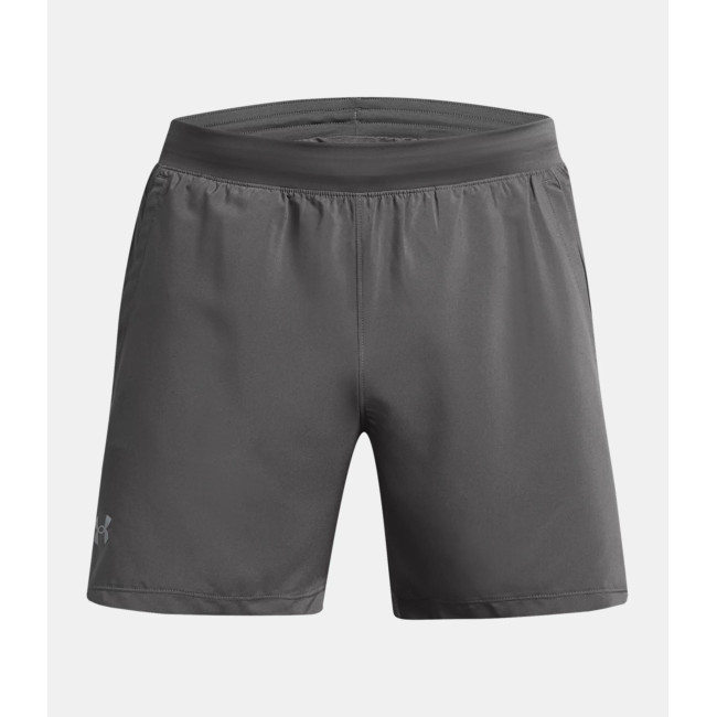 Spodenki męskie UA Launch 5' - Szare Kamienne - Under Armour
