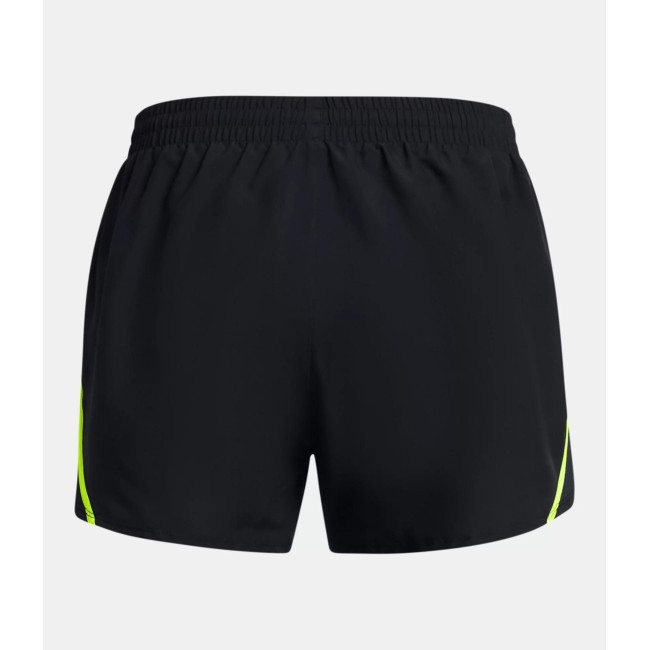UA Fly-By 3' Damen-Shorts - Schwarz / Gelb - Under Armour