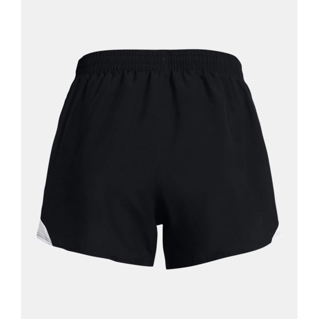 Dames UA Fly-By 3' Short - Zwart / Wit - Under Armour
