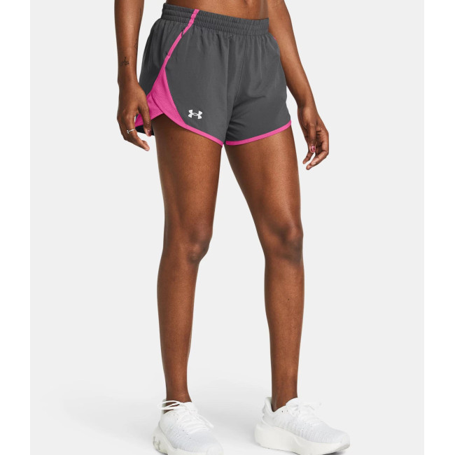 Dames UA Fly-By 3' Short - Steengrijs - Under Armour