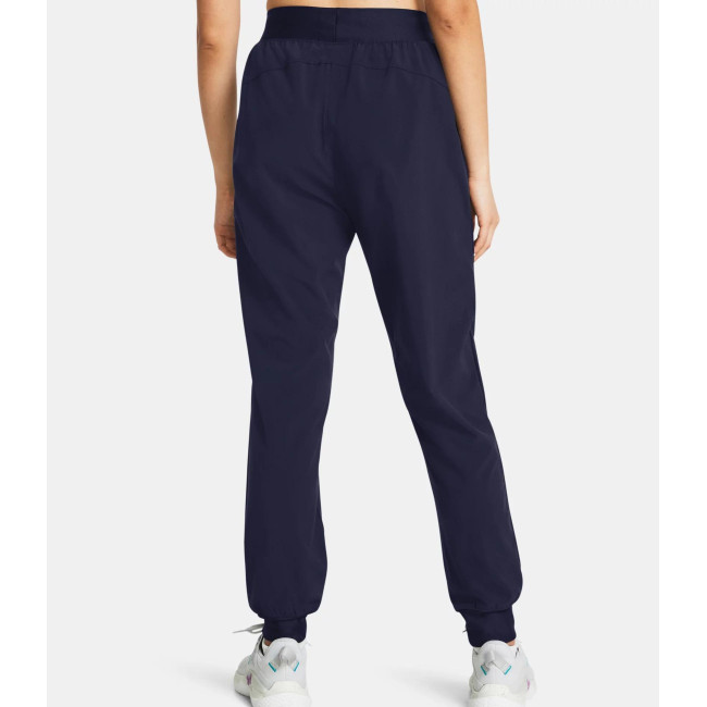 Spodnie damskie UA Rival High-Rise Woven - Granatowy - Under Armour