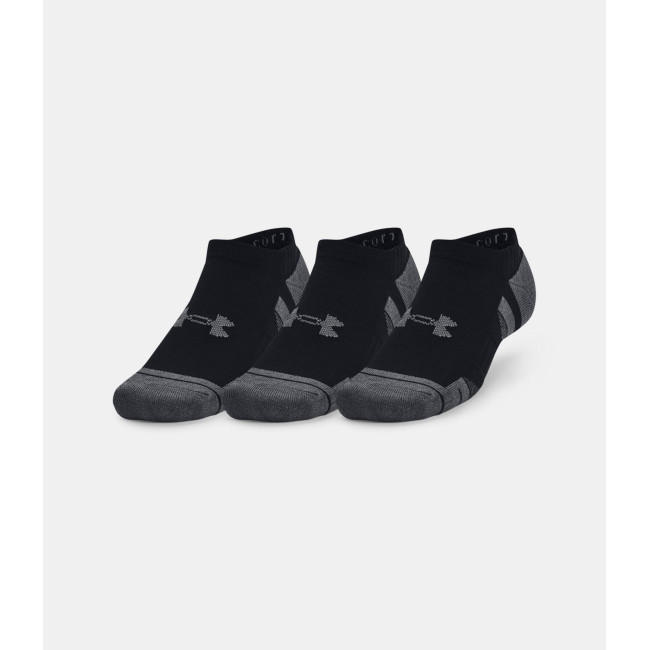 Lot de 3 paires de socquettes UA Performance Cotton No Show - Noir - Under Armour