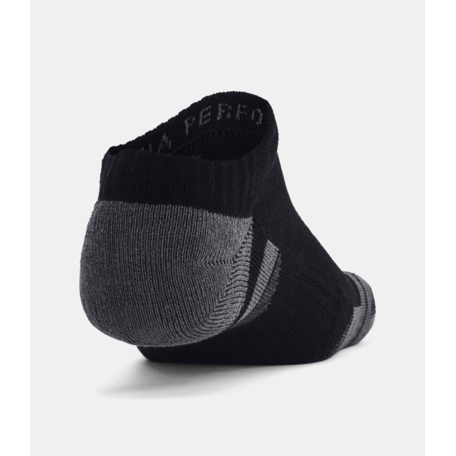 Lot de 3 paires de socquettes UA Performance Cotton No Show - Noir - Under Armour
