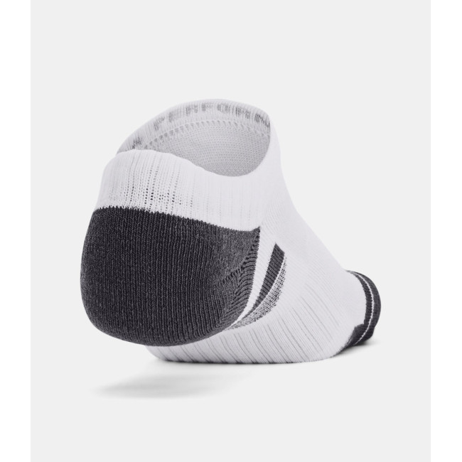 Zestaw 3 par skarpetek UA Performance Cotton No Show - Białe - Under Armour