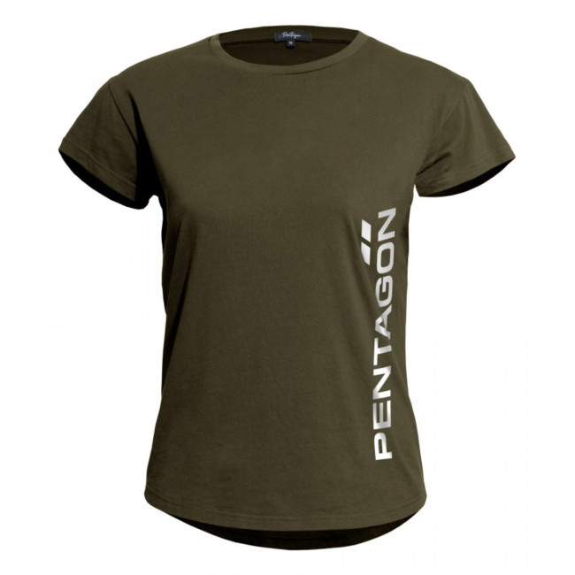 Tee shirt femme whisper "Pentagon Vertical" RAL7013 - Pentagon