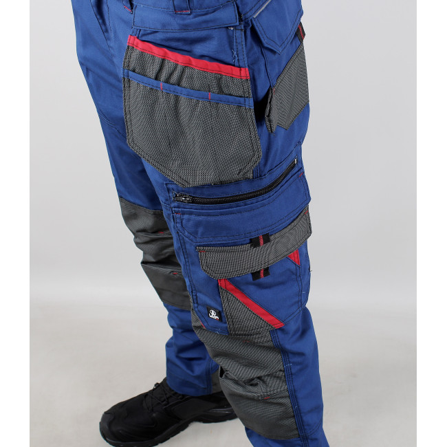 Pantalon de travail CREUSET avec poches volantes amovibles Cobalt - LMA